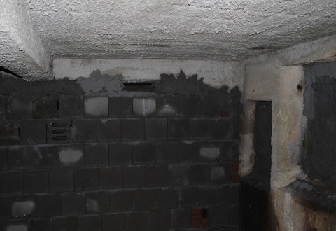 Blick in das Innere eines Bunkers